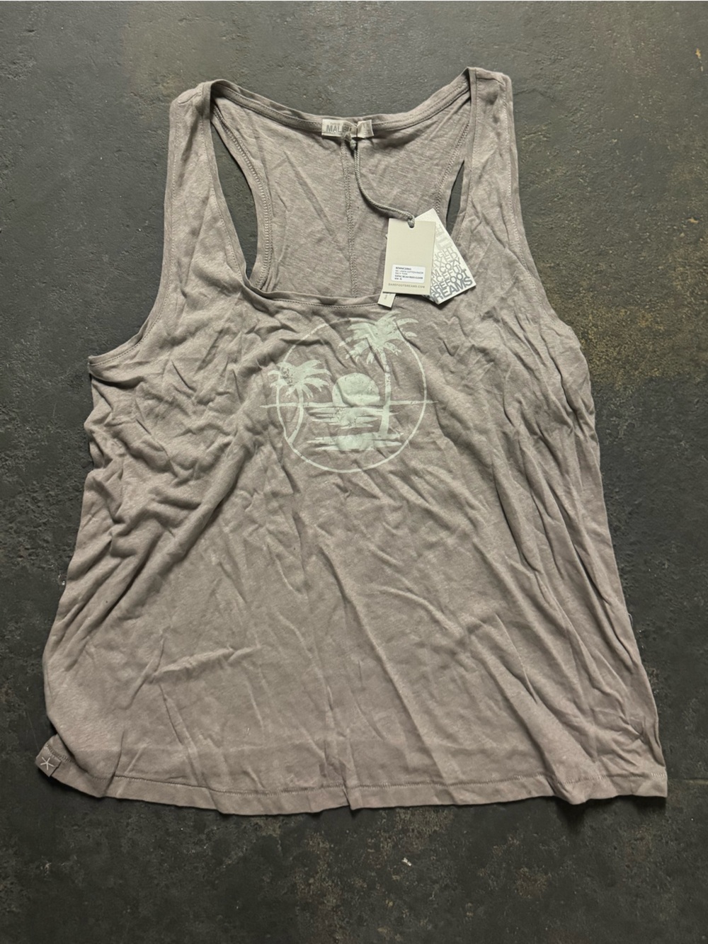 Barefoot Dreams Mc Linen Cotton Racer Back Tank